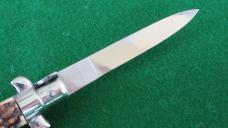 RARE c. 1960's C. JUL HERTBERTZ Rostfrei 20cm 8" RED DOT Safety STAG Stiletto MINT !