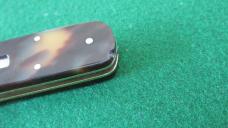 RARE c. 1960's BOKER 1909 GUARDIAN ETCHED Tortoise Shell Scales Engraved NICE !