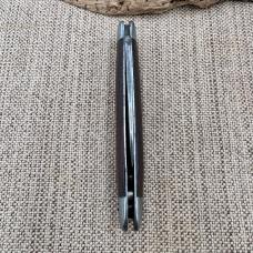 Equal End Single Pen Blade Jack Pocket Knife Wood Handle Brown Vintage (26)