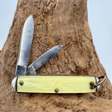 Camco USA Vintage Folding Pocket Knife Alpina, Mi Souvenir 2 blade carbon (75)