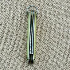 Camco USA Vintage Folding Pocket Knife Alpina, Mi Souvenir 2 blade carbon (75)