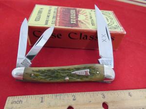 Case Classic Green Bone Split Back Whittler Pattern # 630055