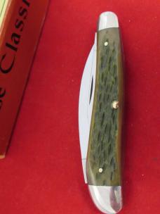Case Classic Green Bone Split Back Whittler Pattern # 630055