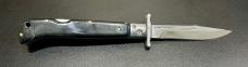 Italian-Style Roma 9" Swing-Guard Lockback Pocket Knife, Faux Buffalo Horn Scales
