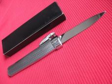 Older Chrome Plated Gravity Machined Handle OTF Knife