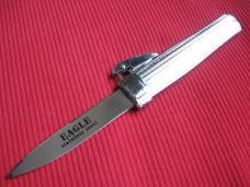 Older Chrome Plated Gravity Machined Handle OTF Knife