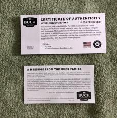 Buck May 2025 Buck Of The Month Ranger 112 Slim Pro TRX 0112GYSBOTM-B NIB