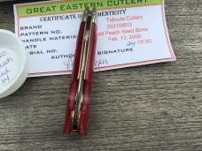Great Eastern Cutlery 253109EO Easy Open Little Jack Red Peach Seed Jig