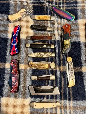 15 knife lot