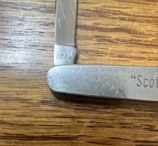 SCHRADE WALDEN STAINLESS NY USA 778 POCKET KNIFE & 778RB VIEW TUBE BOX