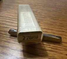 SCHRADE WALDEN STAINLESS NY USA 778 POCKET KNIFE & 778RB VIEW TUBE BOX