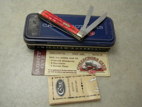 Case XX USA 2005 Red Bone & Natural Bone 6282 SP-SS Baby Doc Knife in Box