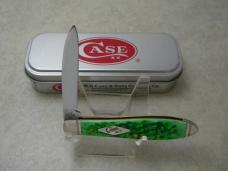 Case XX USA 2014 TB 61028 Green and red Bone Tear Drop Knife NIB