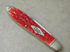 Case XX USA 2014 TB 61028 Green and red Bone Tear Drop Knife NIB