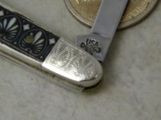 Case XX 10 Dot 06263 Fancy Scrimshaw Bone Pen Knife