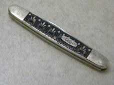 Case XX 10 Dot 06263 Fancy Scrimshaw Bone Pen Knife