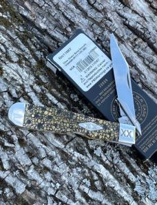CASE XX ** SFO 2022 SMOOTH OLIVE GREEN BONE LIZARD SKIN CHEETAH