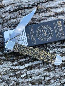 CASE XX ** SFO 2022 SMOOTH OLIVE GREEN BONE LIZARD SKIN CHEETAH