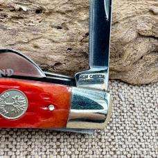 BOKER TREE BRAND REDBONE 4 BLADE CONGRESS FOLDING POCKET KNIFE NIB 110721