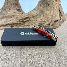 BOKER TREE BRAND REDBONE 4 BLADE CONGRESS FOLDING POCKET KNIFE NIB 110721