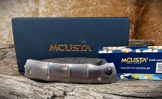 Mcusta MC-33D Shinra Take VG-10 Core Damascus Blade 3.75" Bamboo Damascus Seki Japan Folding Knife