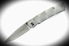 Mcusta MC-33D Shinra Take VG-10 Core Damascus Blade 3.75" Bamboo Damascus Seki Japan Folding Knife