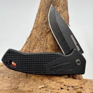 Milwaukee 48-22-1994 Hardline D2 Steel Black Flipper Folding Pocket Knife 208