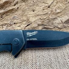 Milwaukee 48-22-1994 Hardline D2 Steel Black Flipper Folding Pocket Knife (208)
