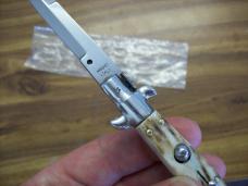 Italian 7 Inch Picklock Dolphin Maniago, Italy Gen. Fat Stag/Antler UNUSED Beauty!