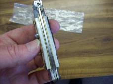 Italian 7 Inch Picklock Dolphin Maniago, Italy Gen. Fat Stag/Antler UNUSED Beauty!