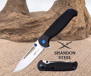 MTech Evolution Folding Flipper Pocket Knife G10 Reversible Clip - MTE-FDR012-BK