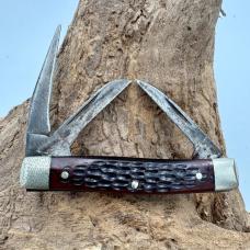 Case XX USA 63033 Vintage 3 Blade Jr Stockman 1979 Folding Pocket Knife (200)