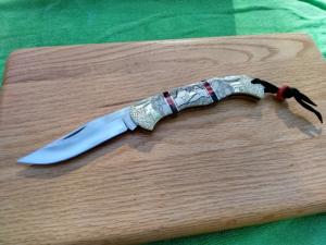 David Yellowhorse WRANGLER Lockback Knife Signed 05100