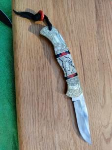 David Yellowhorse WRANGLER Lockback Knife Signed 05/100