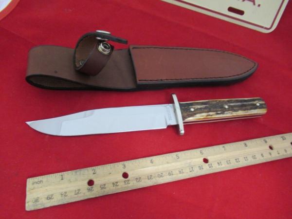 Northwoods Stag Handle Cowboy Bowie