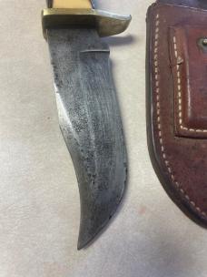 Vintage Schrade USA 171UH hunting knife w/original leather sheath
