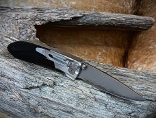 Mcusta MC-142G SPG2 Core Folding Knife 3.75" Closed Pakkawood Handle With Belt Sheath