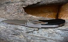 Mcusta MC-142G SPG2 Core Folding Knife 3.75" Closed Pakkawood Handle With Belt Sheath