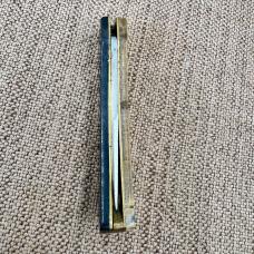 Vintage Clip Point Folding Lockback Pocket Knife Black Yellow (219)