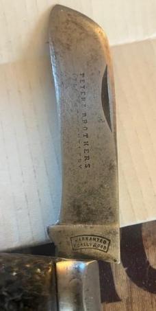RARE OLD 1800-s PETER BROS. WARRANTED REAL GOOD