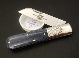 Great Eastern Cutlery 86 Boomtown Barlow Denim Blue Micarta GEC 863125SS