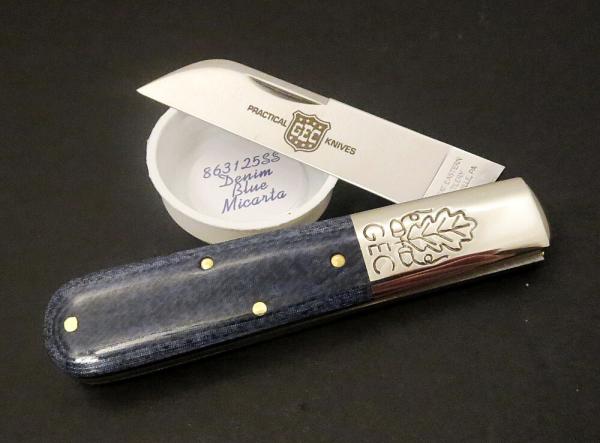 Great Eastern Cutlery #86 Boomtown Barlow Denim Blue Micarta GEC 863125SS
