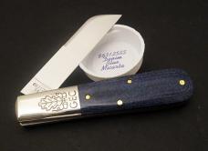 Great Eastern Cutlery #86 Boomtown Barlow Denim Blue Micarta GEC 863125SS