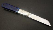 Great Eastern Cutlery #86 Boomtown Barlow Navy Blue Sawcut Bone GEC 863125SS