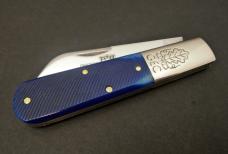 Great Eastern Cutlery #86 Boomtown Barlow Navy Blue Sawcut Bone GEC 863125SS