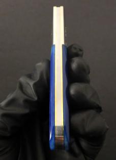 Great Eastern Cutlery #86 Boomtown Barlow Navy Blue Sawcut Bone GEC 863125SS
