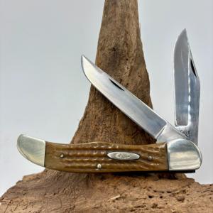 Case XX USA 6265 Vintage Folding Hunter Knife 1940-1964 Jig Bone Handles 198