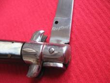 Vintage TRANSITIONAL 7" Italian STILETTO Horn Switchblade Knife.