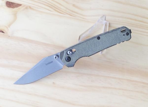 Kershaw Bel Air Duralock Knife - Canvas Micarta Handle Clip Point MagnaCut Blade - New