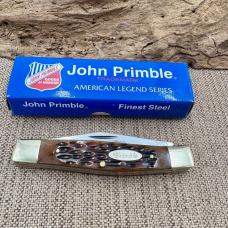 JOHN PRIMBLE MANCHESTER OHIO USA/CHINA JP30OO76 3 BLADE STOCKMAN POCKET KNIFE